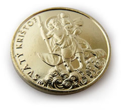 Sv. Krištof - amulet pre cestovateľov a pútnikov. Sv. Krištof