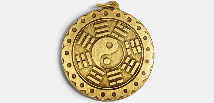 Ázijský amulet Taj-či jin-jang proti zlu a pre predvídanie budúcnosti.