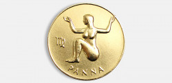 Darčeková minca pre znamenie Panna.
