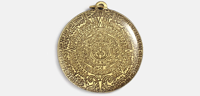 Indiánsky amulet z ríše Aztékov proti prírodným živlom.