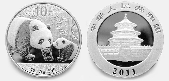 Investičná zberateľská minca Panda rok vydania 2011 na predaj za dobrú cenu.